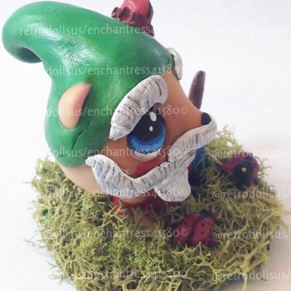 Custom Littlest Pet Shop Toy Gnome ferret